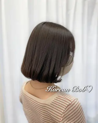 ショート カラー 韓国ヘア🤍髪質改善 🇰🇷AKANEのヘアスタイル