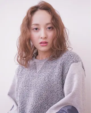 ミディアム カラー パーマ ヘアアレンジ 可愛いを作る神 ナオヒロのヘアスタイル