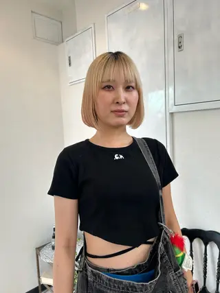 ショート Yui. ハイトーン/パーマ/のヘアスタイル