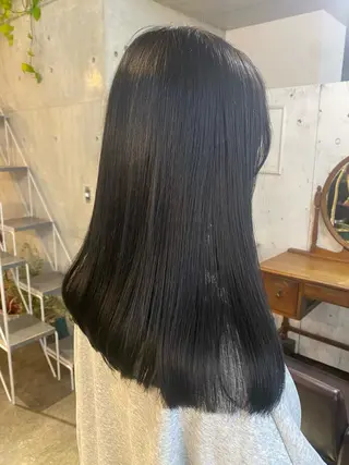 ロング カラー パーマ ヘアアレンジ メンズ キッズ ネイル マツエク・マツパ アイブロウ モリモト サナのヘアスタイル