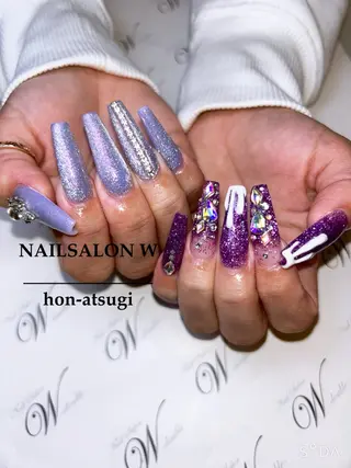 ロング ネイルサロン ダブルのネイルデザイン