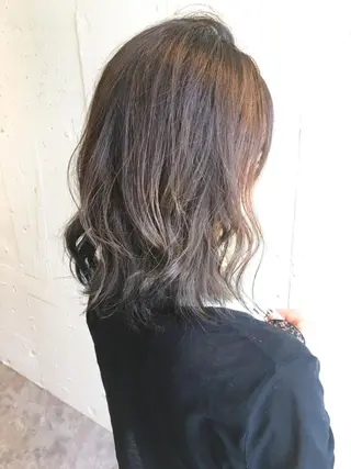 ミディアム カラー レイヤー/大人メンズ パーマ🌀 平島拓也のヘアスタイル