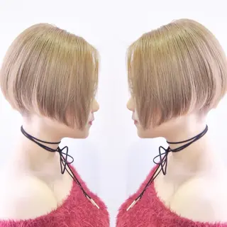 ショート カラー 及川シゲル 髪質改善講師のヘアスタイル