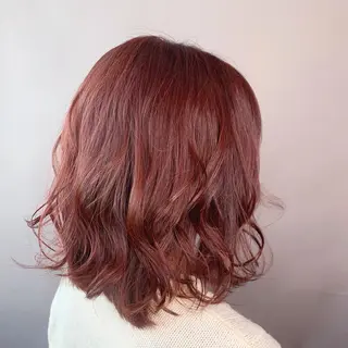 ミディアム カラー 福森 みずきのヘアスタイル