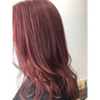 セミロング カラー 縮毛矯正/酸性 おかにわみりのヘアスタイル