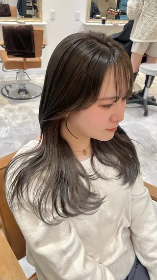 カラー mareka/顔周り /透明感カラー🤍のヘアスタイル