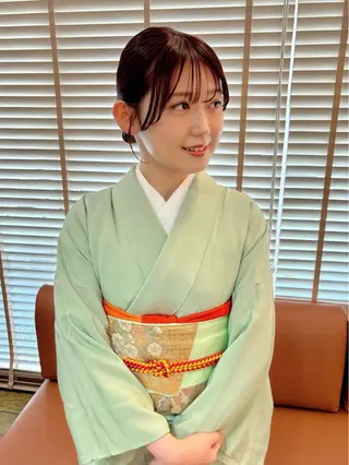 セミロング ヘアアレンジ bright所属・miku ヘアセット/着付けのヘアスタイル