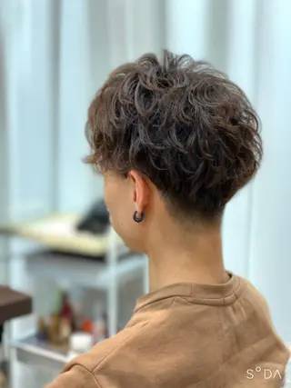 ショート パーマ 美髪矯正/髪質改善 /ヨナミネのヘアスタイル