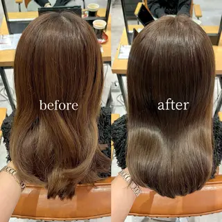 カラー かわいいを＋🎀☘️ 上品hair/ 星愛のヘアスタイル