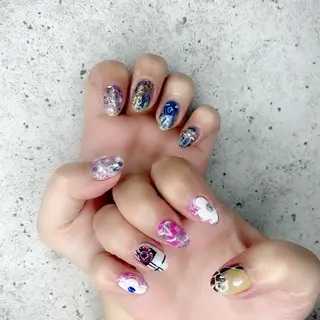 セミロング カラー パーマ ヘアアレンジ メンズ キッズ ネイル マツエク・マツパ アイブロウ Salon Ｋのネイルデザイン