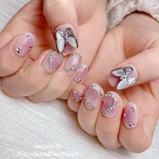 ミディアム ネイル 👑enen style👑のネイルデザイン