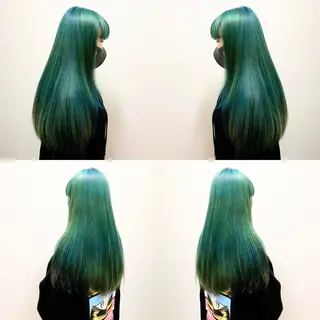 ロング カラー "PEPPU "所属・🌈推し色派手髪 ハイトーンShinのヘアスタイル