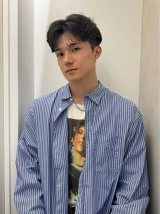 ショート パーマ メンズ 🇰🇷カルマパーマ kaito🇰🇷のヘアスタイル