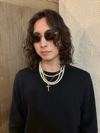 ミディアム ハイトーン/デザイン カラー/るいのヘアスタイル