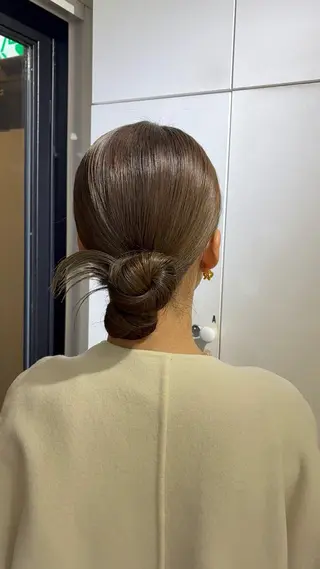 セミロング カラー ヘアアレンジ 梅田 /透明感カラー 🤍narumiのヘアスタイル