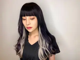 ロング カラー シールエクステ♦️ レイヤー♦️福田晃大のヘアスタイル