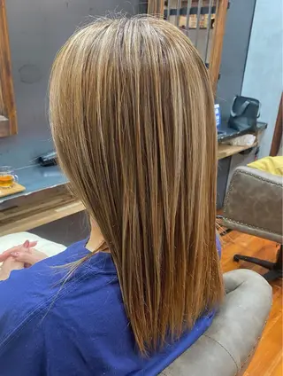 ロング カラー ヘアアレンジ DISCOHAIRsanc（ルジャルダン町田）所属・烏山 達也のヘアスタイル