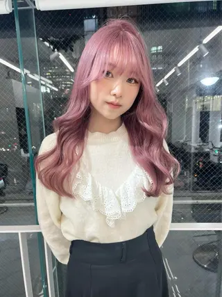 セミロング 韓国ヘア🎀艶髪 /渋谷/Manaeのヘアスタイル