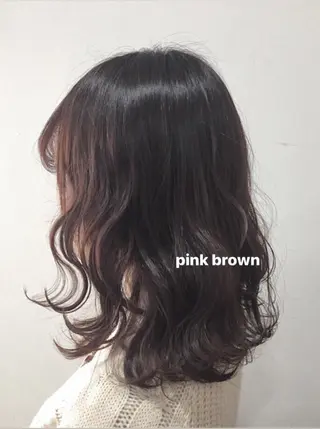 ミディアム カラー 脱白髪染め美容師 竹内涼乃のヘアスタイル