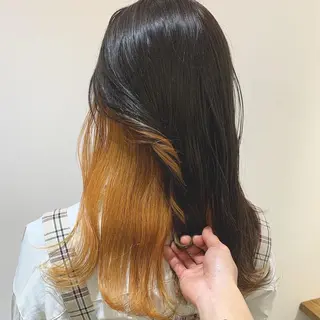 ミディアム カラー tasty priv ate gardenのヘアスタイル