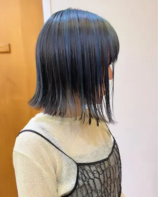 ミディアム カラー 宇佐美/ボブ／ 顔まわりレイヤーのヘアスタイル