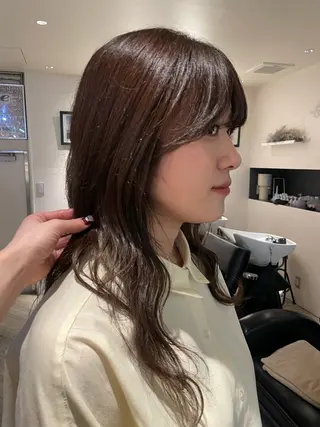 ロング カラー こいき/ブラウン・ 暖色/艶カラー🎀✨のヘアスタイル