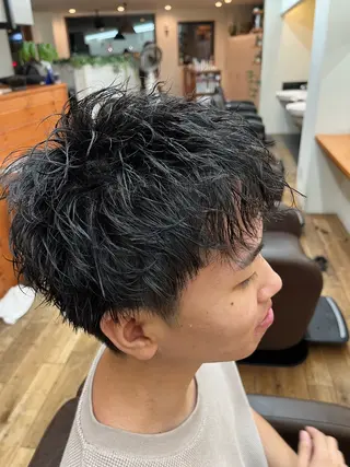 ショート メンズ barbershop tête所属・山﨑 優貴のヘアスタイル
