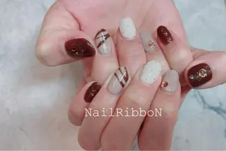 ネイル ネイルリボン 石田のネイルデザイン