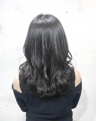 セミロング カラー ヘアアレンジ ✨艶髪✨透明感✨ 山内大樹のヘアスタイル