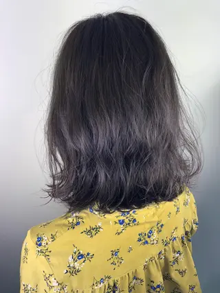 ミディアム カラー _WHITE高槻所属・_WHITE高槻店 yusukeのヘアスタイル