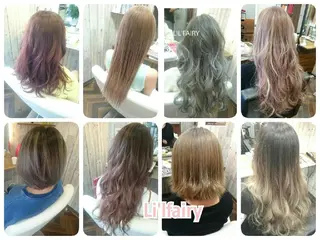 ショート ミディアム セミロング ロング カラー GENDER hair &eyeのヘアスタイル