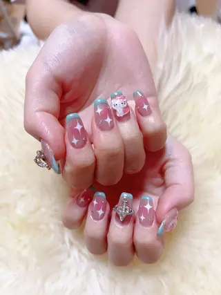 セミロング 💜MIYA nail川崎店のネイルデザイン