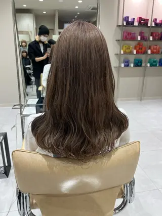 セミロング バレイヤージュ/ヘア アレンジ/shionのヘアスタイル