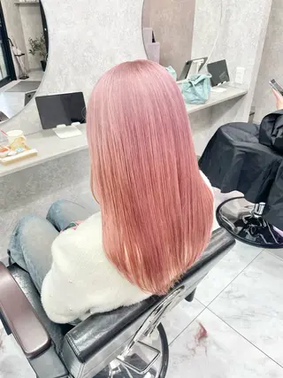 セミロング 🦋ハイトーン🦋 石山 希理🦋のヘアスタイル