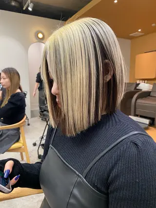 ミディアム カラー レイヤー/柔色 カラー/SAkiのヘアスタイル