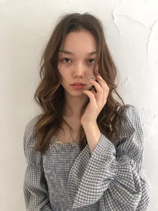 ロング パーマ さかい なつみのヘアスタイル