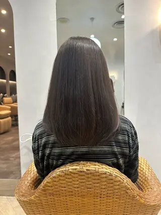 セミロング カラー 菊池 諒平のヘアスタイル