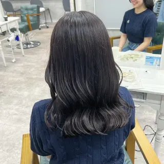 セミロング カラー JUNSHIN🦋 ヘアセット／カラーのヘアスタイル