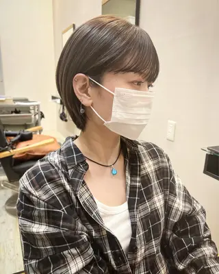 ショート カラー テトネ タカシのヘアスタイル