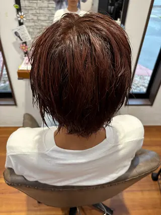 ショート カラー メンズ 川村 海音のヘアスタイル
