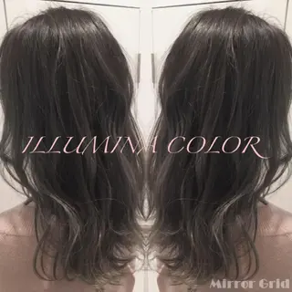 ミディアム カラー due hair 京都駅前店 MILBON オージュア認定サロン【デューヘアー】所属・ハイトーンブリーチ 土坂 由志【京都】のヘアスタイル