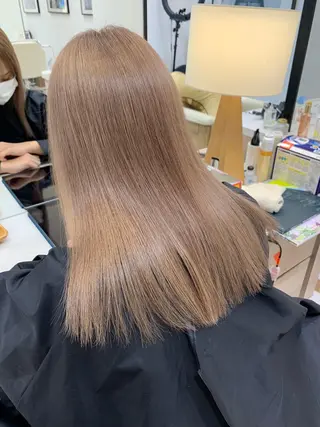 ミディアム カラー 韓国風/顔周りカット /髪質改善RYOTAのヘアスタイル