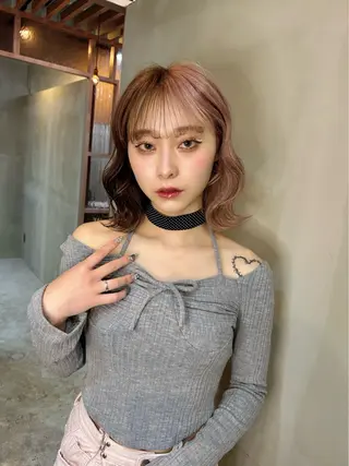 ミディアム ハイトーン/ブリーチ 🧁soraのヘアスタイル