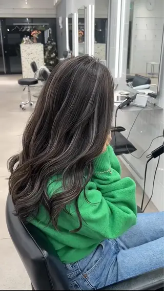 ロング カラー ✨レイヤーカット 海外ヘア/原宿✨のヘアスタイル