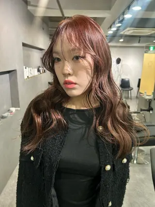 ロング 【色落ちまで可愛い】 mao🐩💜のヘアスタイル