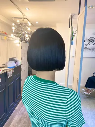 ショート パーマ 梅田ハイトーン チダ ヒナノのヘアスタイル