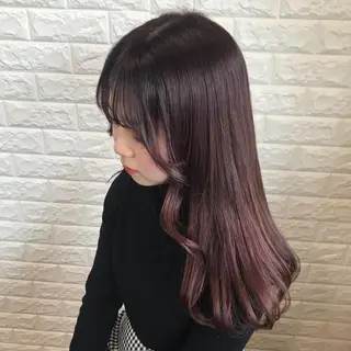 ロング カラー ヘアアレンジ knock【ノック】所属・烏丸韓国ヘア🇰🇷 ayaka🎀のヘアスタイル