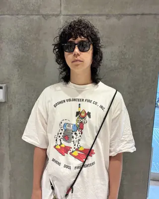 ミディアム パーマ 篠江 廉のヘアスタイル