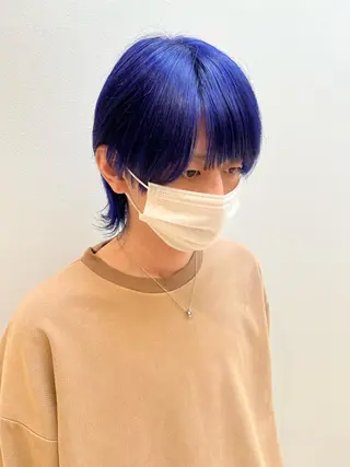 メンズ 🐺ウルフ× ハイトーン🐺MOEのヘアスタイル