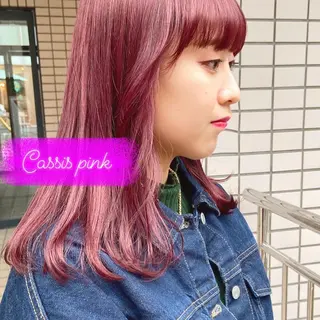 セミロング カラー ヘアアレンジ レイヤーカット指名 No.1💖マユカのヘアスタイル